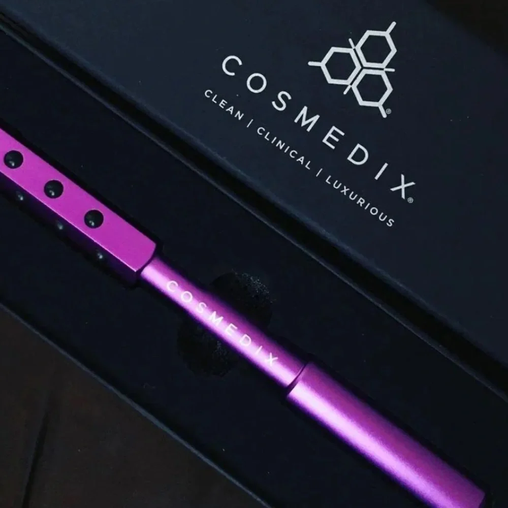 COSMEDIX Face and Body Massage Beauty Roller with Real Germanium Stones